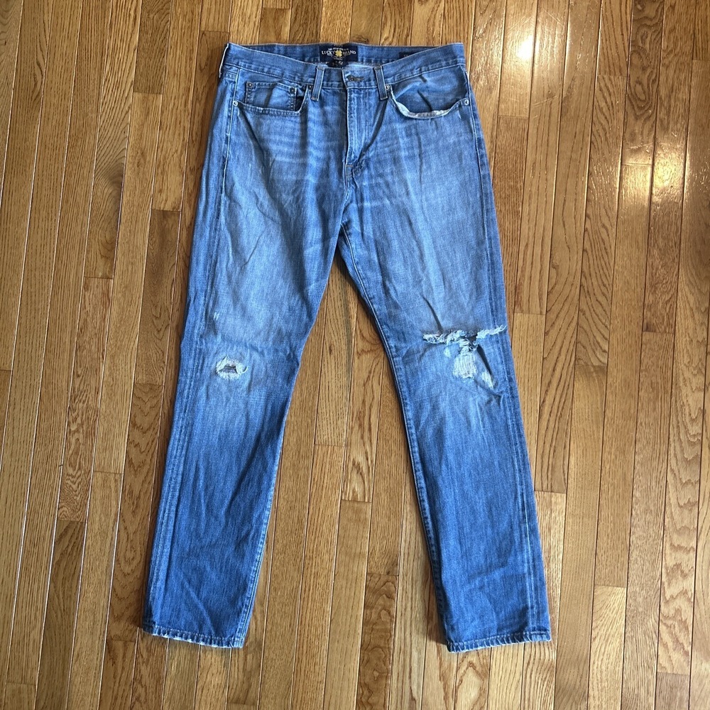 Lucky Brand Jeans Mens 34x32 (36x32) 121‎ Heritage Slim Casual Blue Denim